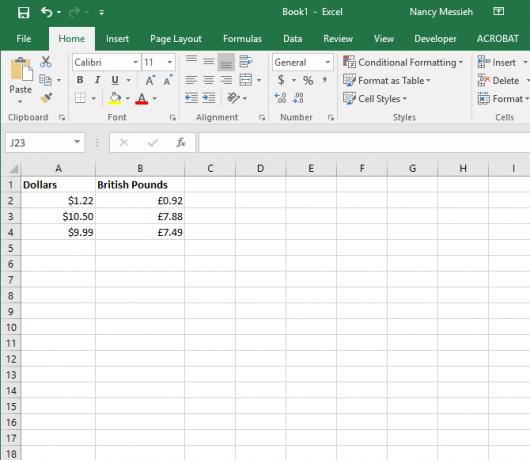 Comment utiliser différents symboles monétaires dans des cellules spécifiques dans Excel Excel Currency 4