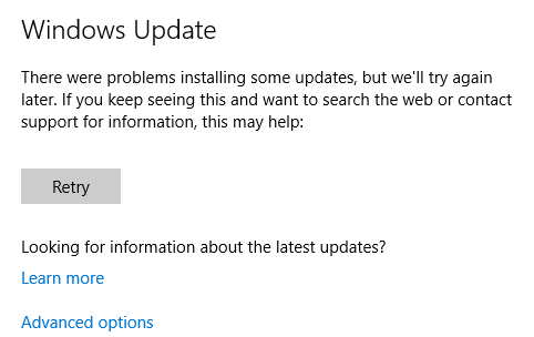 Problèmes de Windows Update