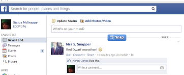 Facebook-snapper-status-screenshot