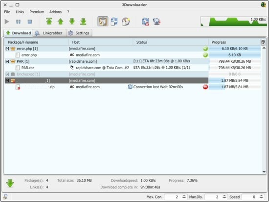 télécharger des fichiers depuis rapidshare