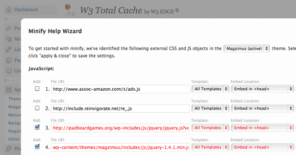 plugin w3tc