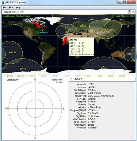 prédire le logiciel satellite