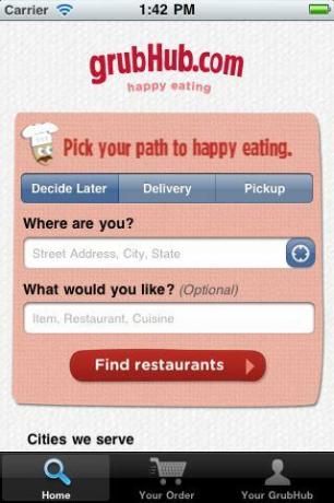 application iphone pizza