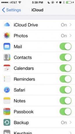 Configuration d'iCloud Drive sur une capture d'écran iPhone