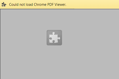 échec de pdf de chrome