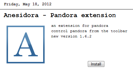 pandora aucune annonce chrome