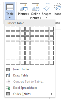 Comment ajouter rapidement des lignes dans un tableau dans un tableau d'insertion de mots Microsoft Word