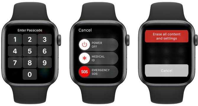 Apple Watch réinitialisé