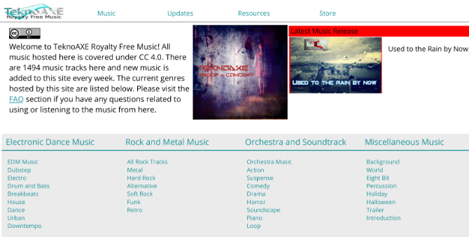 TeknoAXE a une grande collection de musique libre et libre de droits à télécharger