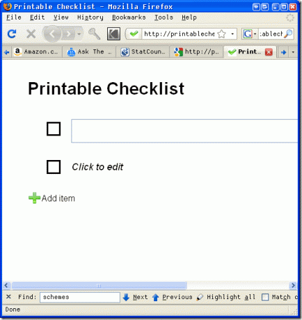 outil de liste de contrôle en ligne