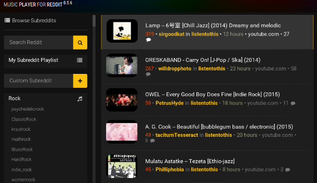 lecteur-de-musique-pour-reddit-capture d'écran