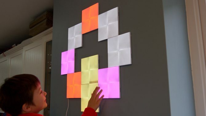 Toile Nanoleaf: la plus cool. Lumières. Déjà. jeux tactiles sur toile nanoleaf 670x377