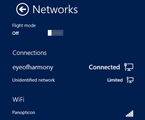 Metro / Modern Apps Instable? Essayez ces astuces muo w8appissues network