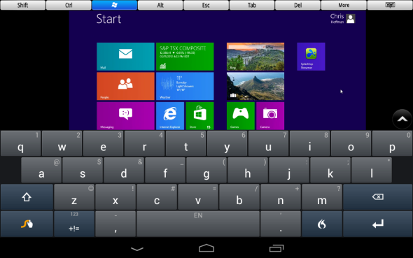 Windows 8 sur tablette