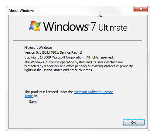 Version Windows WinVer