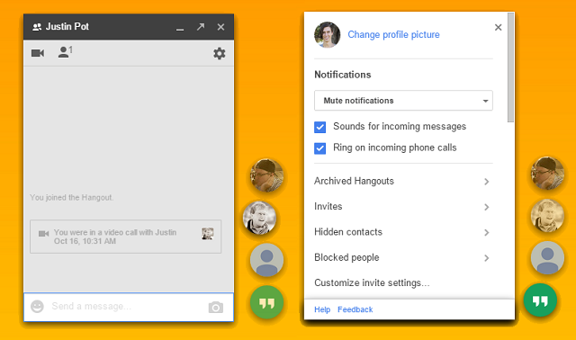 Quelqu'un a enfin amélioré les Hangouts Google sur les Hangouts de bureau, nouvel exemple