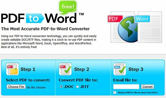 conversion de pdf en mot