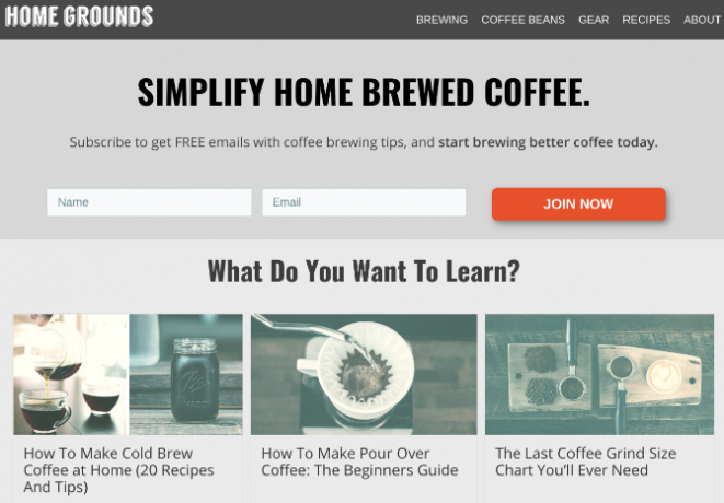 Home Grounds a des guides simples pour faire du café de niveau professionnel à la maison