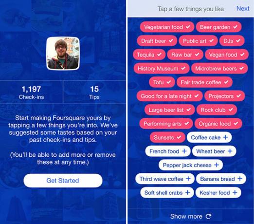 Foursquare relance en tant qu'outil de découverte en fonction de vos goûts