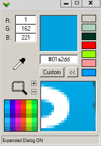 pipette à couleurs