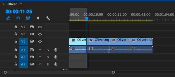 adobe premiere-marks - vidéo coupée adobe premiere