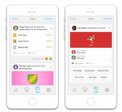 Clubs Duolingo
