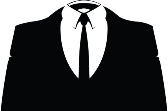 Pourquoi MegaUpload, et qui est le suivant? Logo de costume anonyme