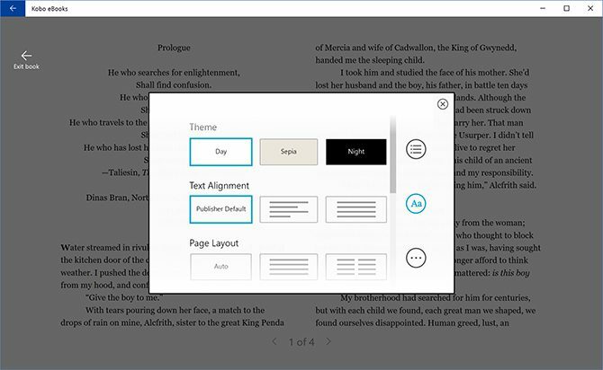 Quelle est la meilleure application E-Reader pour Windows 10? kobo 2 670x412