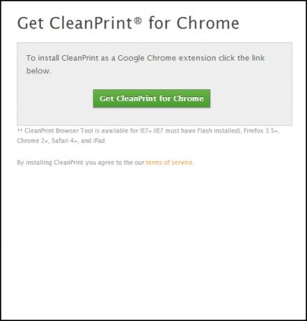 Principaux conseils et outils pour vous aider à imprimer des pages Web CleanPrint no bookmarklet