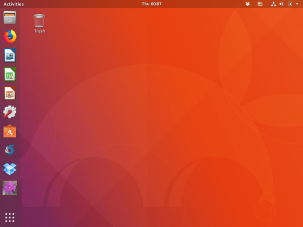 Ubuntu 17.10 avec l'environnement de bureau Ubuntu