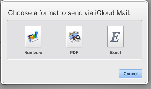 Partage IWork pour iCloud