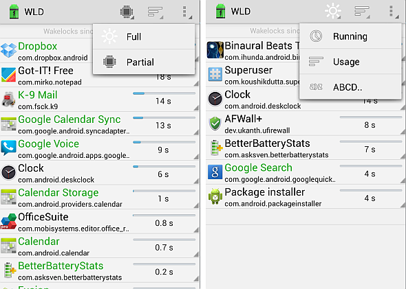 charger la batterie android