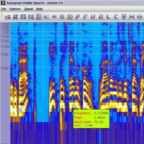 spectrogramme sonore numérique