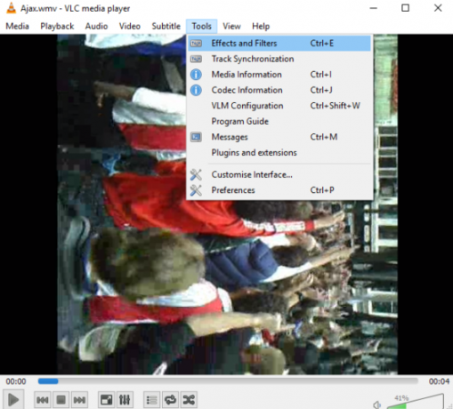 Comment faire pivoter des fichiers vidéo sur votre Mac et PC filtres d'effets vlc 554x500