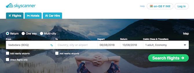 Ce site Web utile est connu sous le nom de Skyscanner