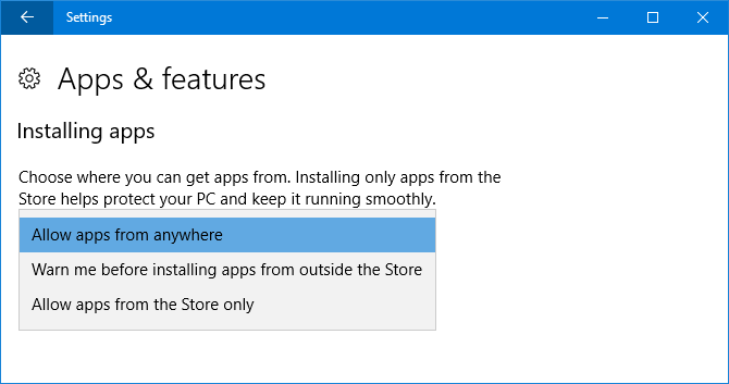 windows 10 installation d'applications