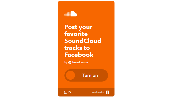 Le guide IFTTT ultime: utilisez l'outil le plus puissant du Web comme un Pro 39IFTTT SoundcloudLIkesToFB