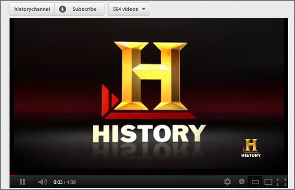 chaîne historique youtube