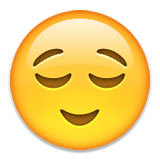 émoticône emoji soulagé