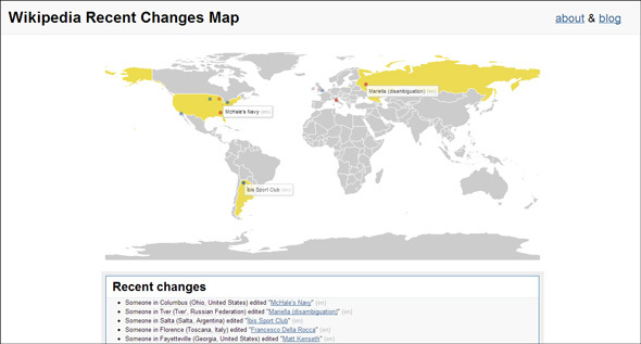 suivre les modifications de wikipedia