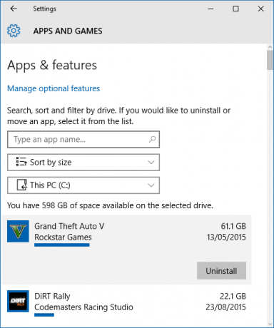 applications et jeux Windows 10