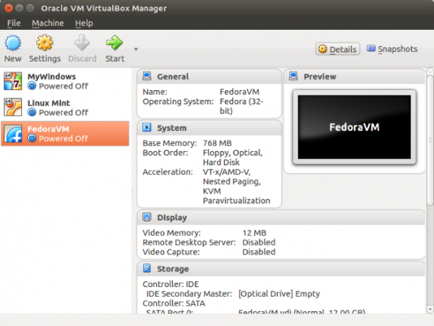 machines virtuelles linux virtualbox