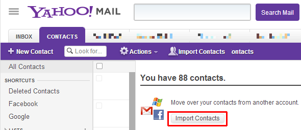 Comment sauvegarder vos contacts Facebook sur n'importe quel compte de messagerie [Astuces Facebook hebdomadaires] Yahoo Mail Importer des contacts