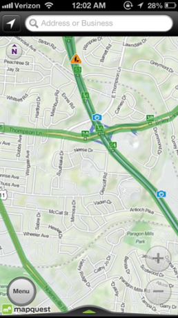 mapquest sur iphone