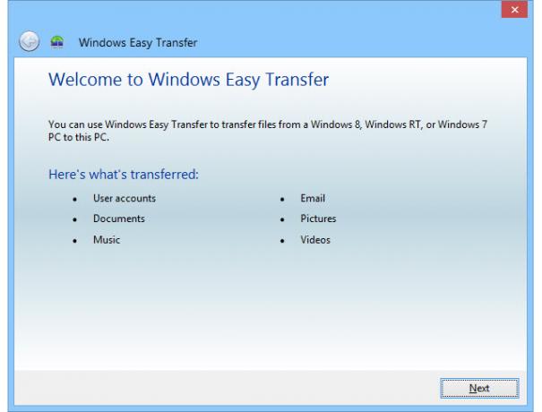 windows-transfert facile