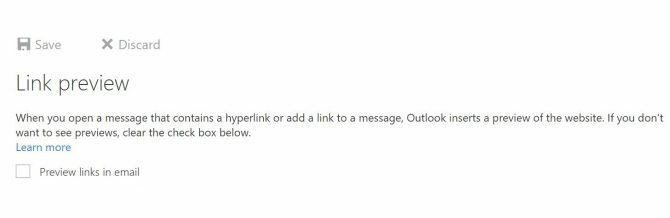 Comment désactiver la fonctionnalité d'aperçu des liens d'Outlook.com Aperçu des liens Outlook e1517240293766