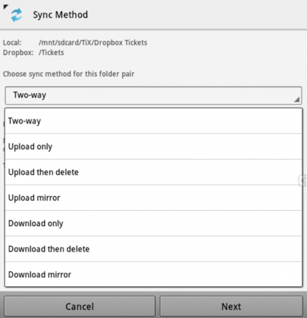 application dropbox android