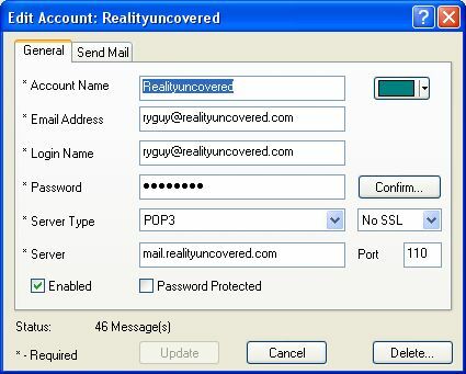 Vérifiez tous les e-mails et recevez des alertes par e-mail avec POP Peeper (Windows) pop3emailru