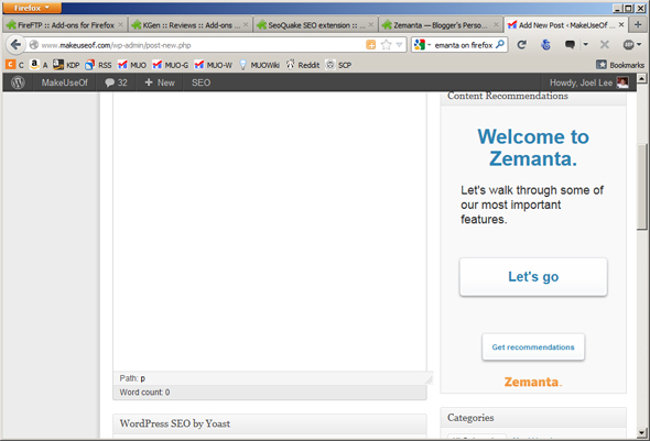 addon de blog de Firefox