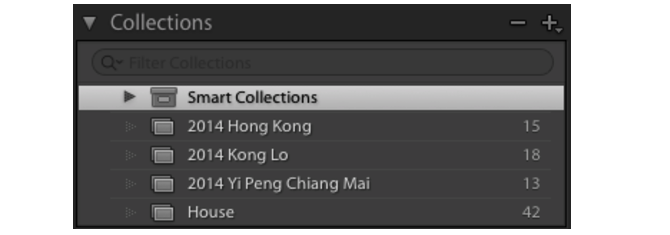 Collections dans Lightroom